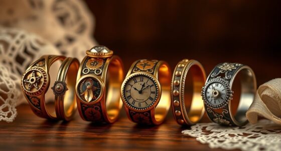 unique steampunk wedding rings