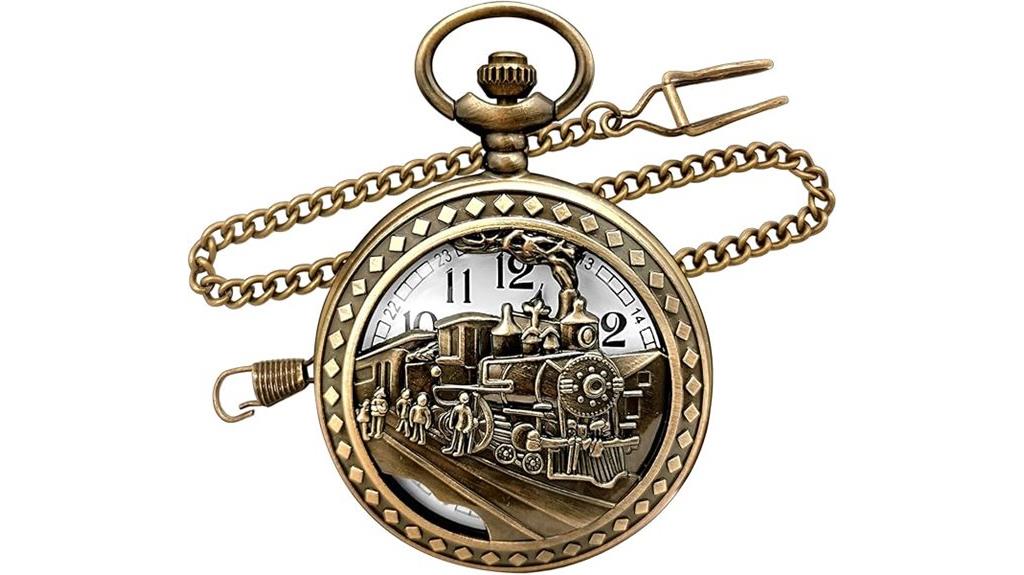vintage bronze pocket watch