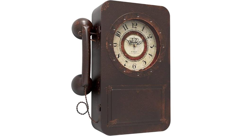 vintage clock with storage