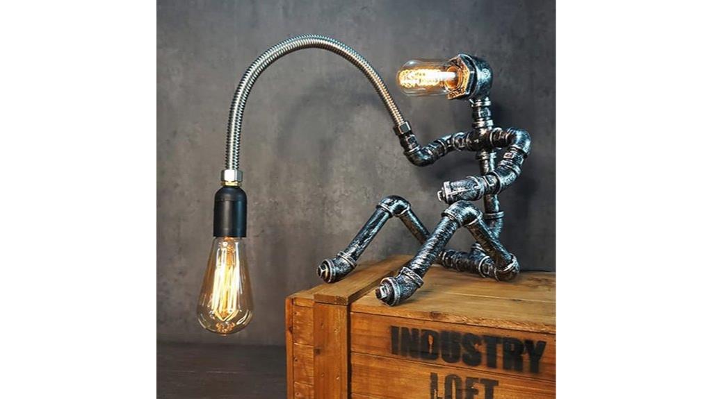 vintage industrial steampunk lamp