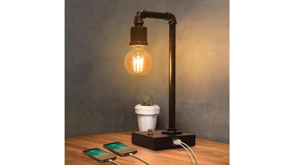 vintage lamp with usb
