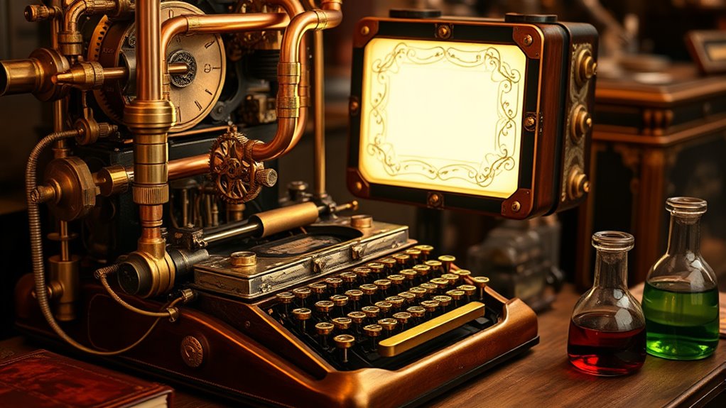 vintage mechanical design aesthetics