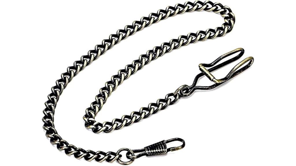 vintage metal watch chain