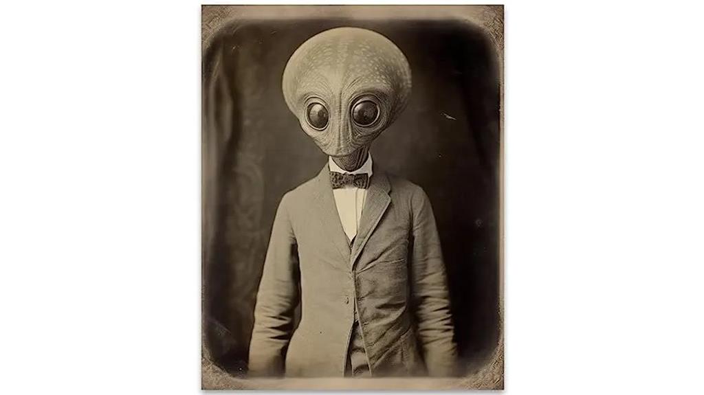 vintage steampunk alien art