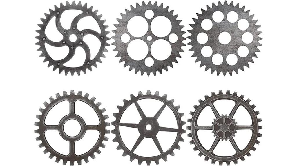 vintage steampunk gear wall decor