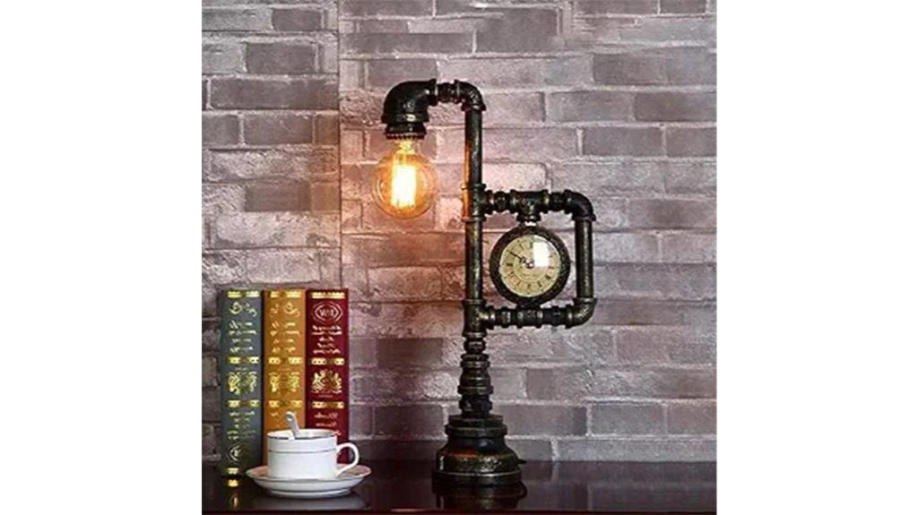 vintage water pipe lamp
