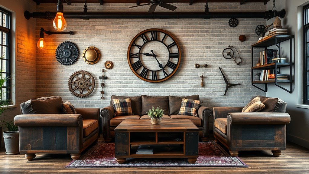 create vintage industrial decor