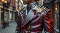 futuristic fabrics in steampunk