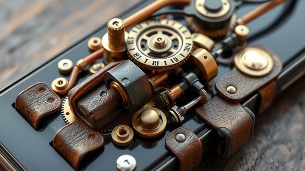 retro futuristic gadget fusion