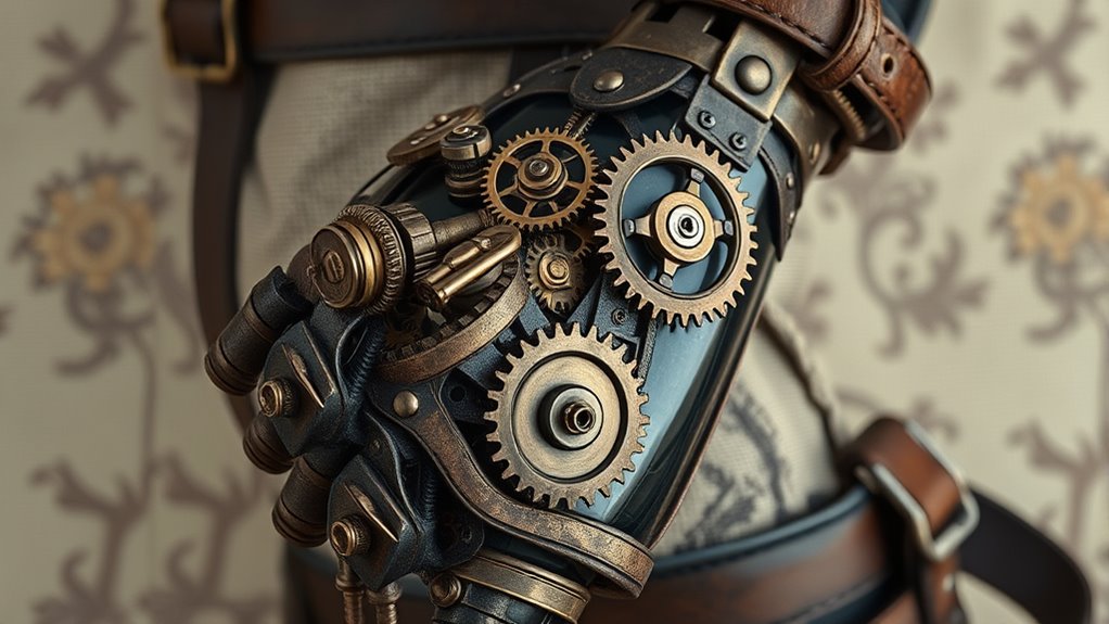 steampunk biomechanical prosthetic art