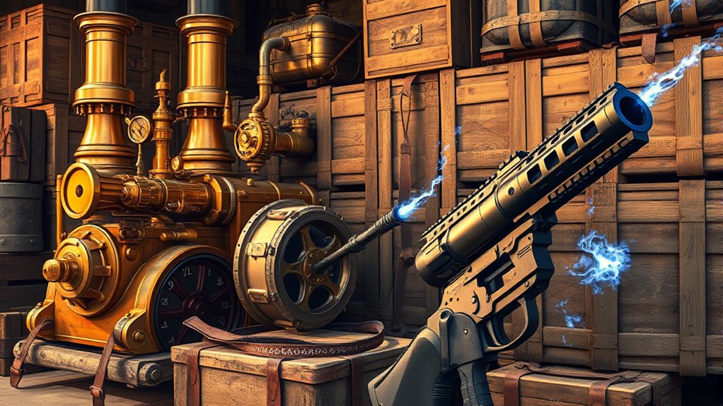steampunk inspired weapon concepts