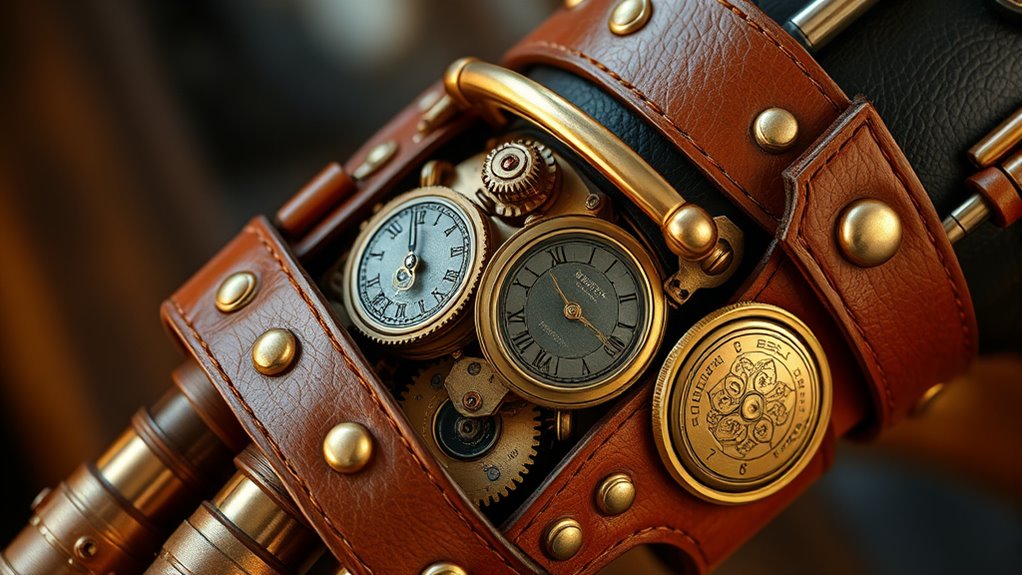 steampunk prosthetic arm construction