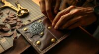 steampunk victorian leather accessories