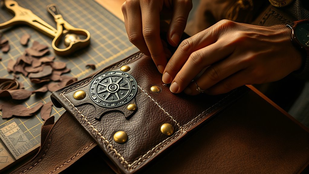 steampunk victorian leather accessories
