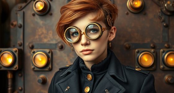 victorian inspired futuristic attire