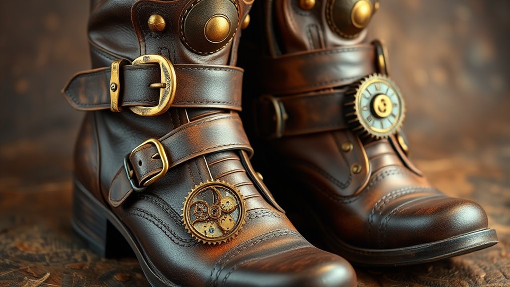 victorian inspired industrial footwear style
