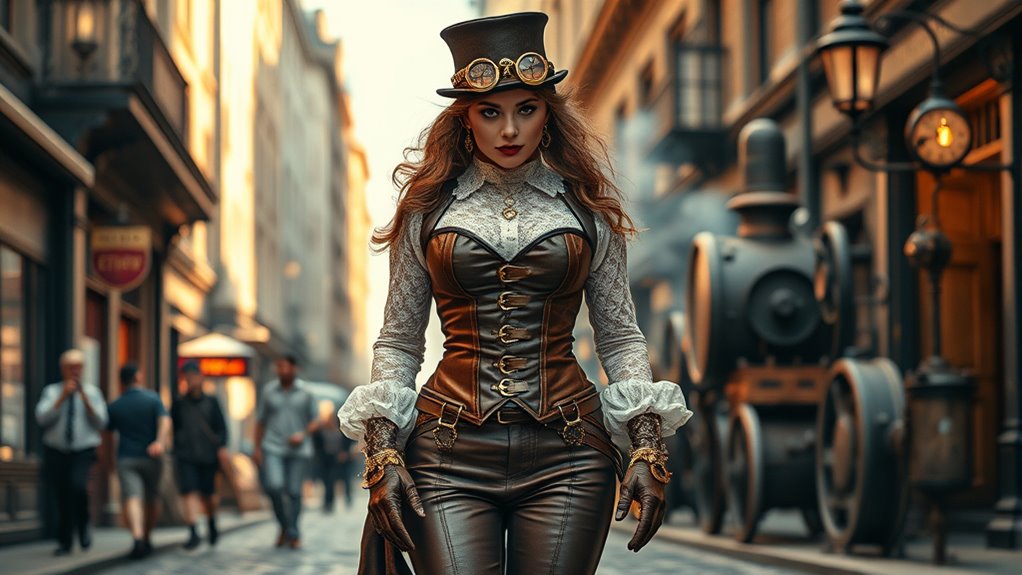 victorian inspired modern urban fashion