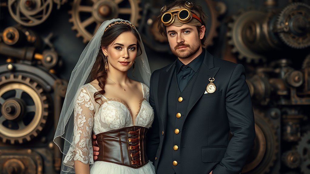 victorian steampunk wedding accessories
