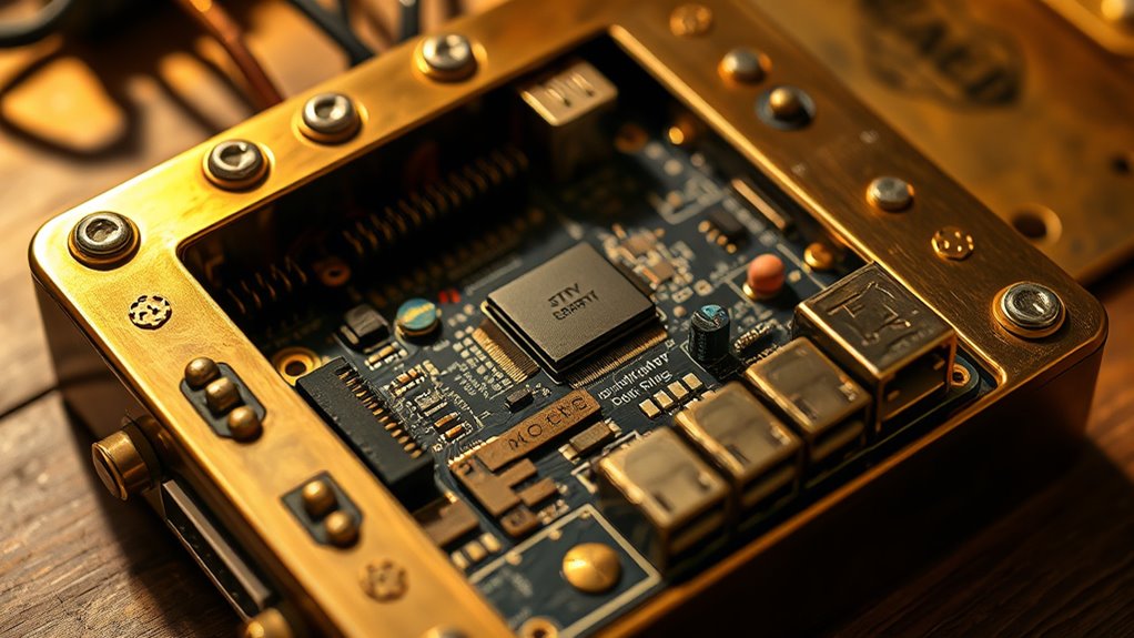 vintage inspired steampunk electronics