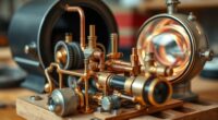 constructing miniature steam engine