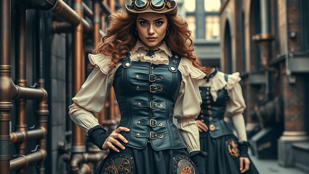 corsets enhance steampunk style