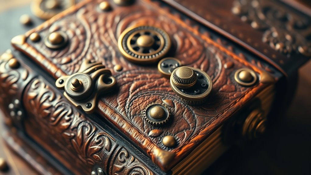 create steampunk book safe