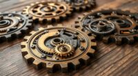 create steampunk gear coasters