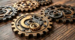 create steampunk gear coasters