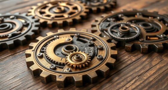 create steampunk gear coasters