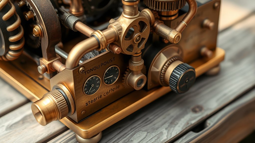 create vintage steampunk audio