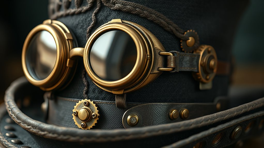 create vintage steampunk top hat