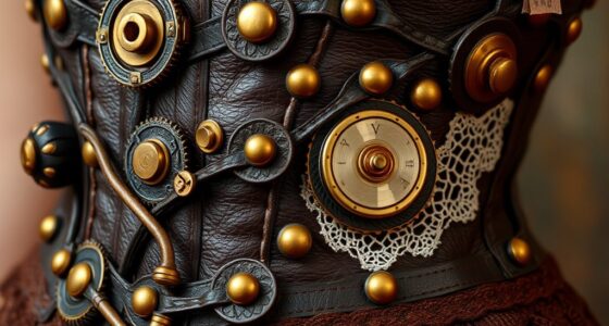 custom steampunk corset decorations