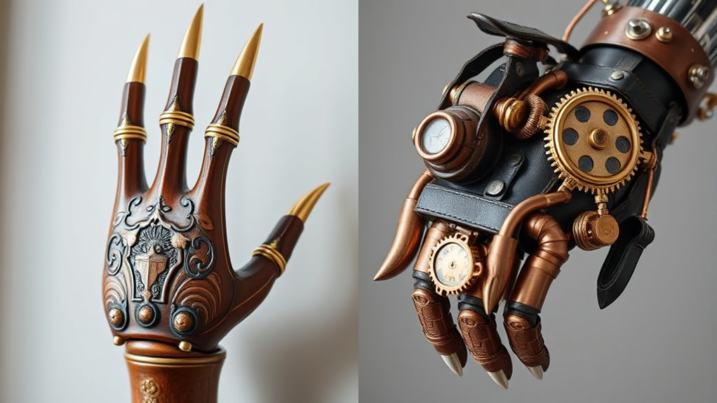 fictional vs historical prosthetics