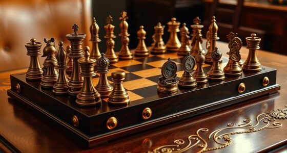 handmade steampunk chess set
