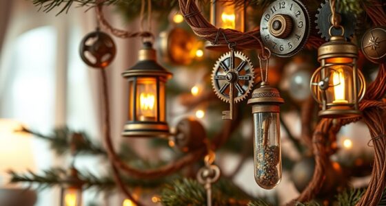 handmade steampunk holiday ornaments