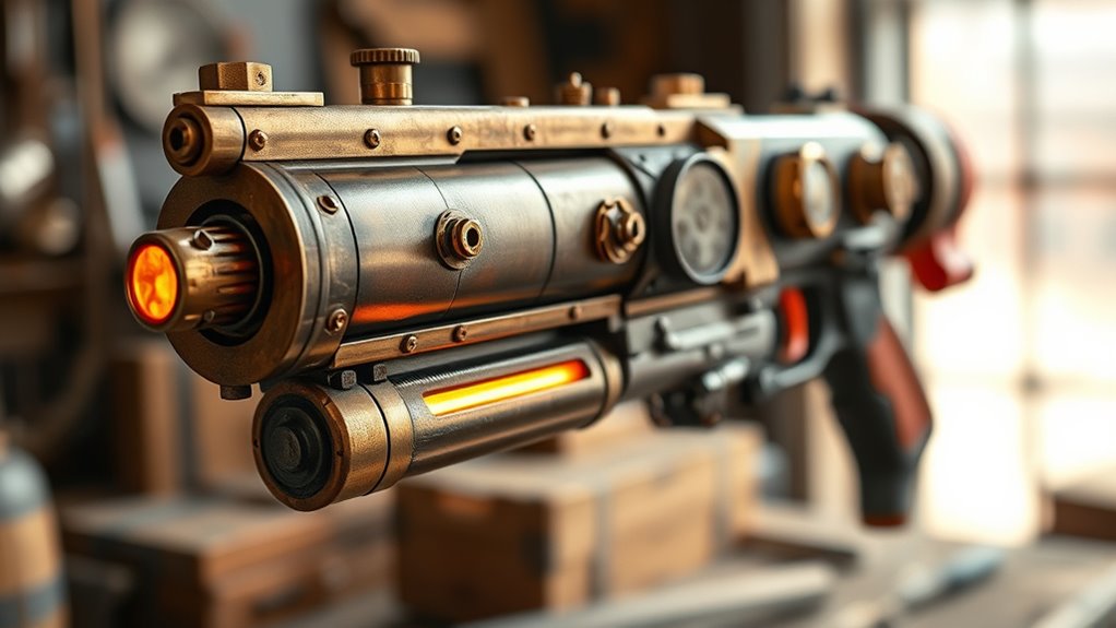 homemade steampunk nerf gun