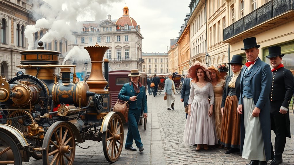 imaginative historical worlds blend