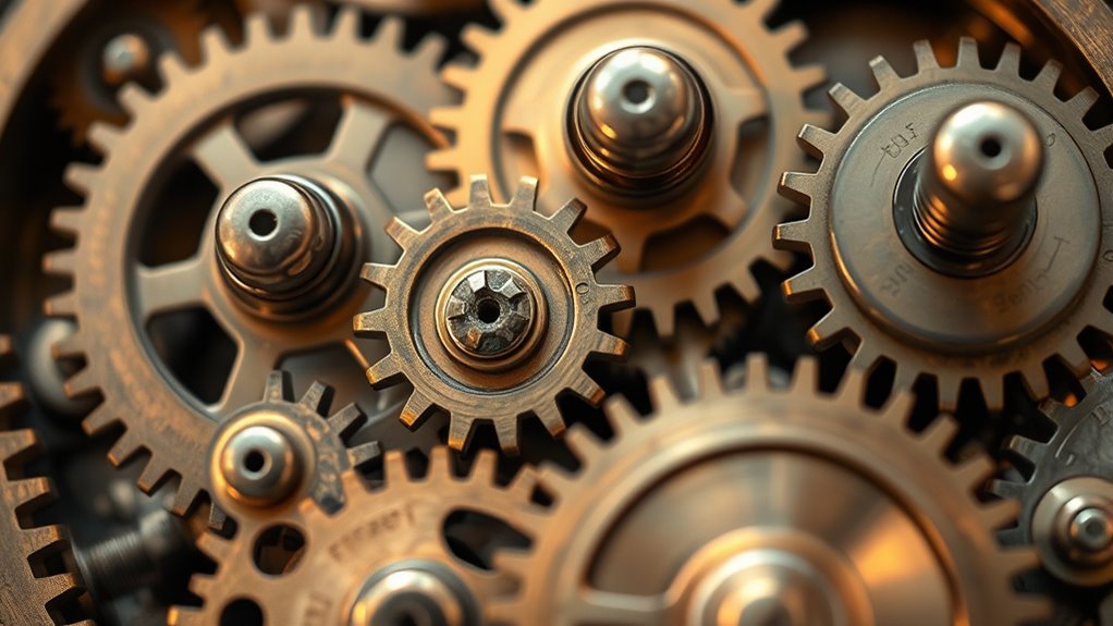 intricate victorian gearwork art