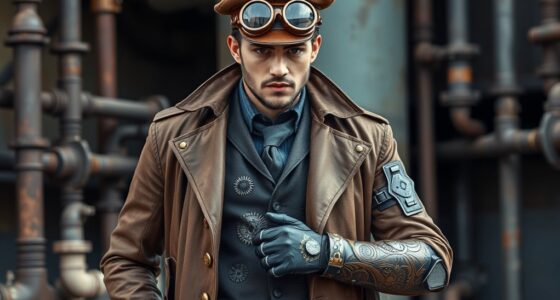 military inspired steampunk attire