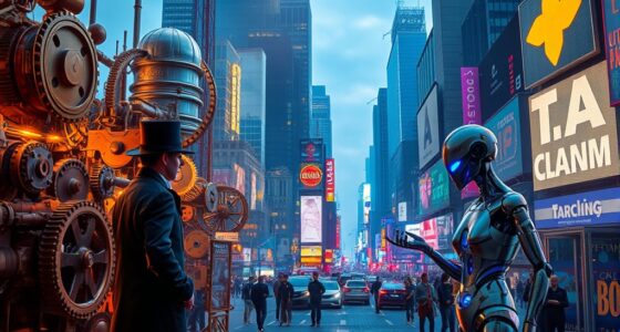 retro machinery versus digital innovation