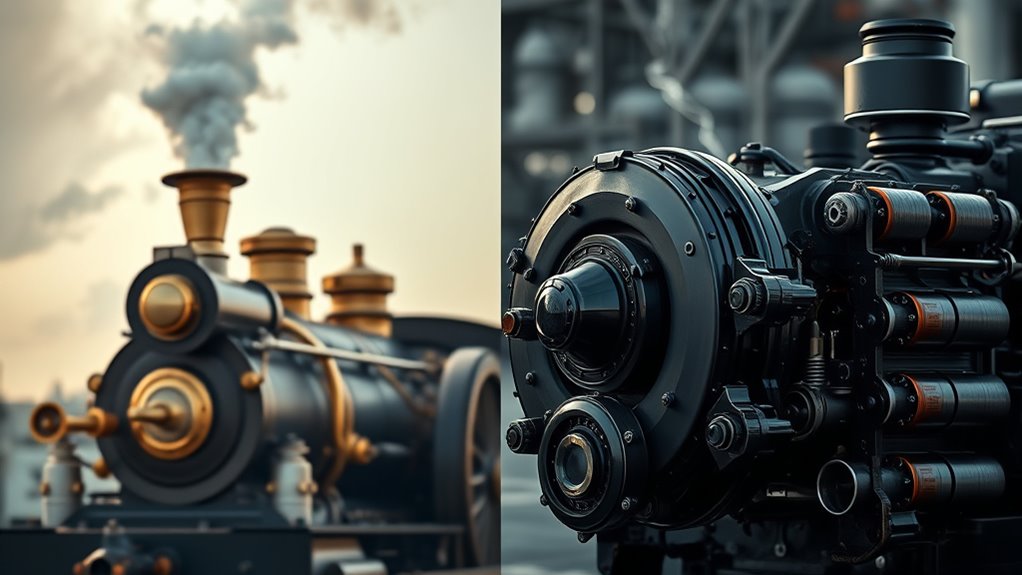 steam versus internal engines