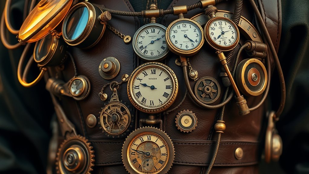 steampunk accessories and machinery