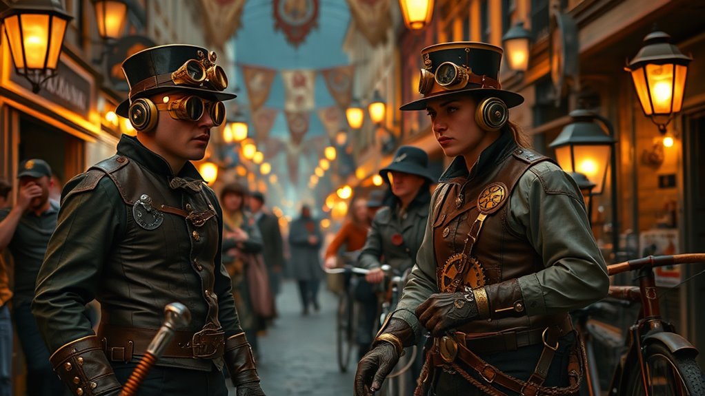 steampunk airship craftsmanship detail