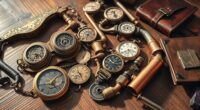 steampunk antique gadget collection