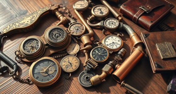 steampunk antique gadget collection