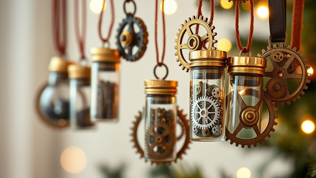 steampunk christmas ornament crafting