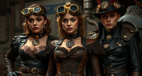 steampunk costumes in media