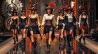steampunk fashion runway show