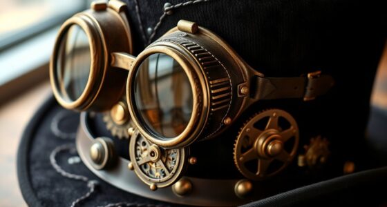 steampunk hat with goggles