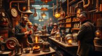 steampunk inventors whimsical creations